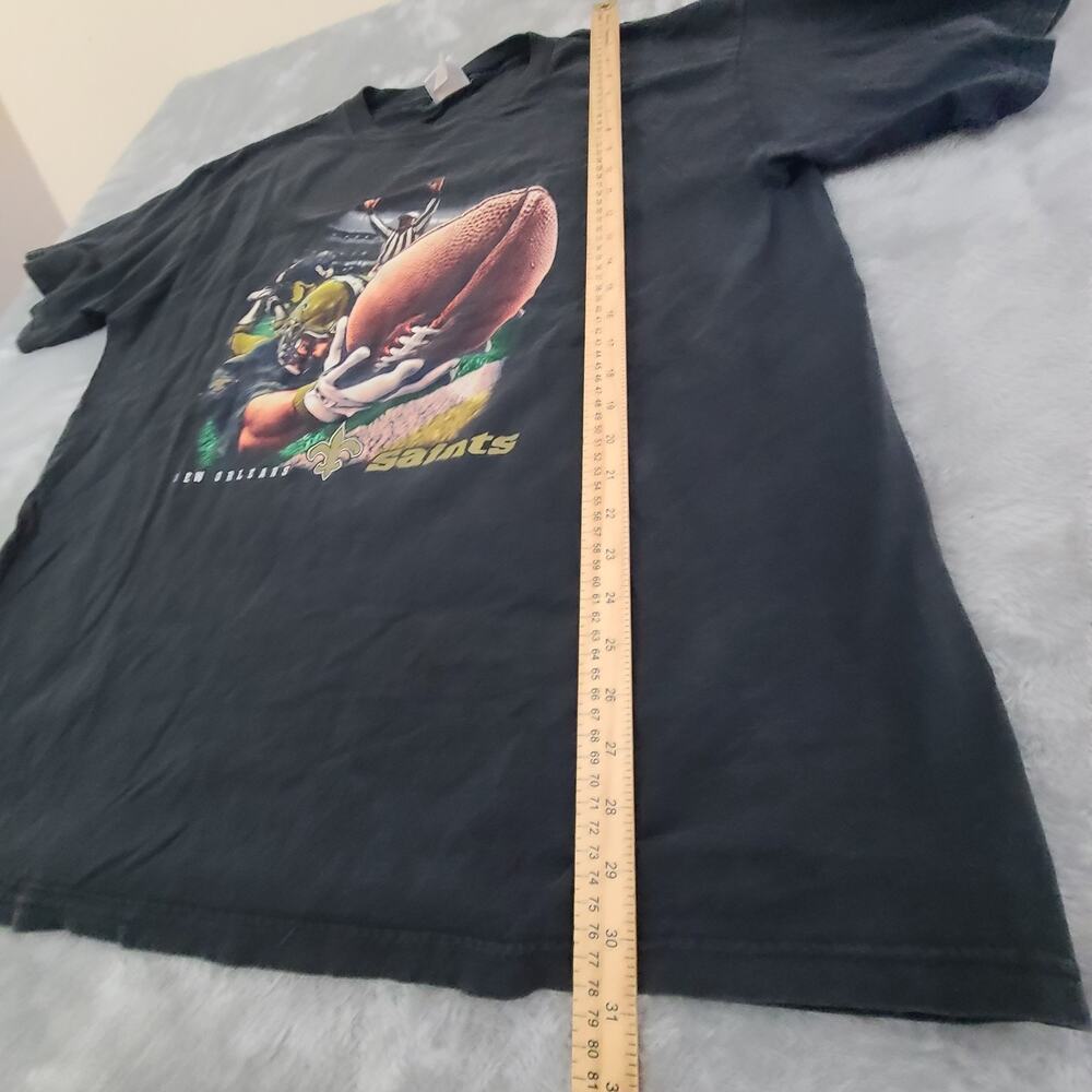 Vintage‎ 90s New Orleans Saints NFL Apparel Diving Touchdown Men’s T Shirt 2XL - Picture 6 of 7